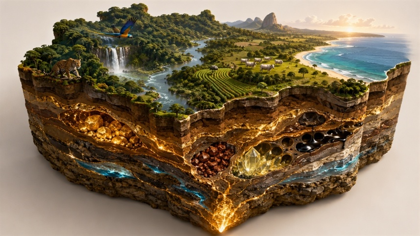 Brasil tem uma fortuna natural escondida no subsolo