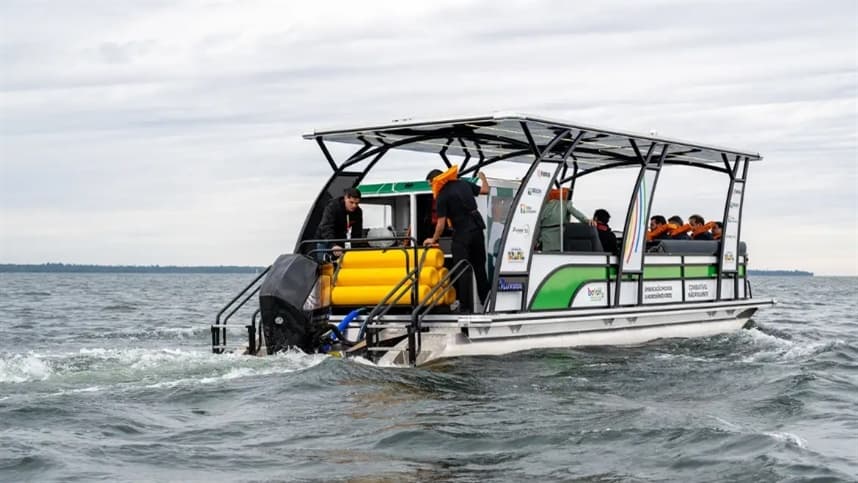 Itaipu apresenta barco movido a 100% hidrogênio verde