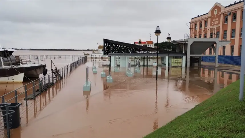 Níveis do Guaíba podem ultrapassar cota de alerta nos próximos dias, alerta IPH