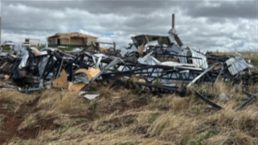 Sete meses após tornado, produtores rurais da região Centro do Paraná ainda aguardam apoio para reconstrução