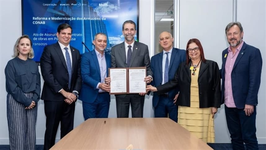 Reunião entre Itaipu, Conab e UNOPS marca início das obras de modernização de unidade armazenadora no Paraná