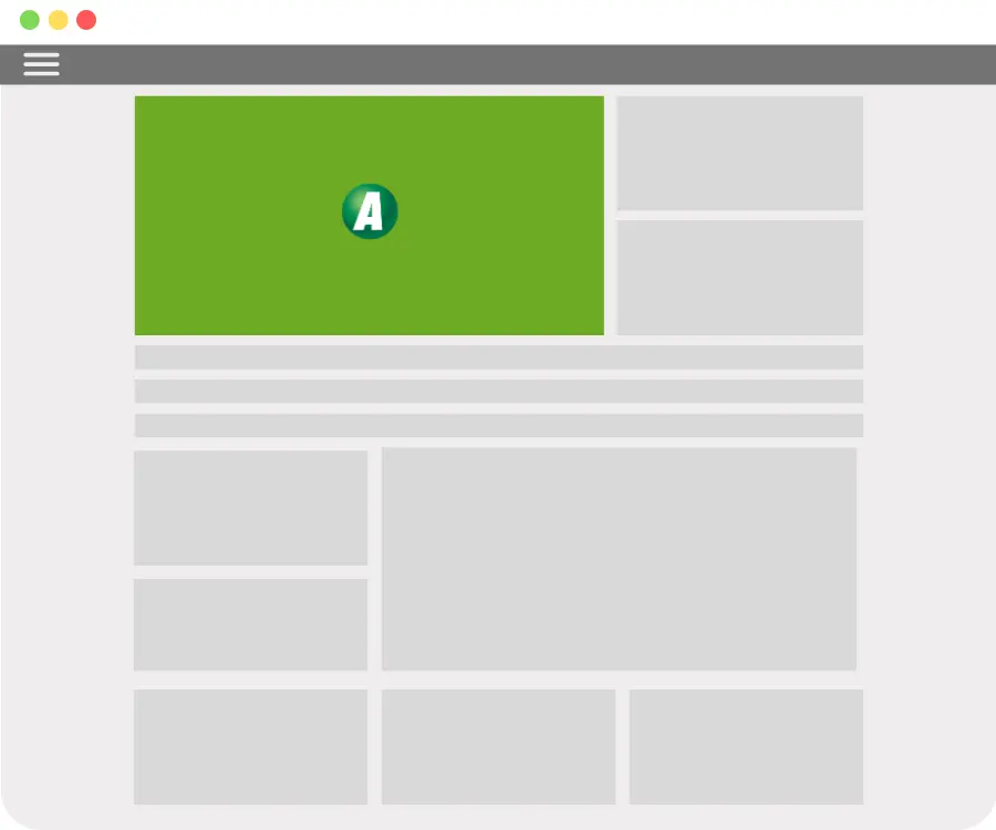 Ilustração da posição do formato Publieditorial / Branded Content
