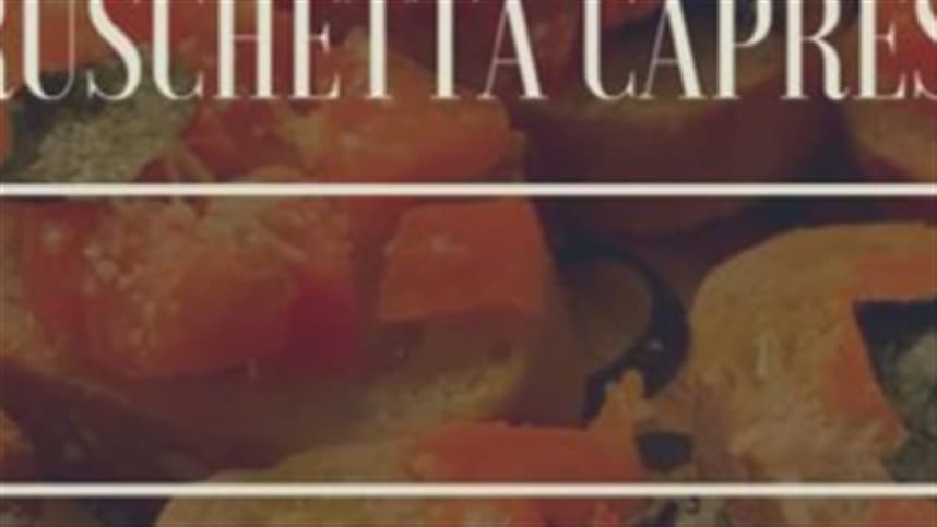 Aprenda a fazer Bruschetta Caprese