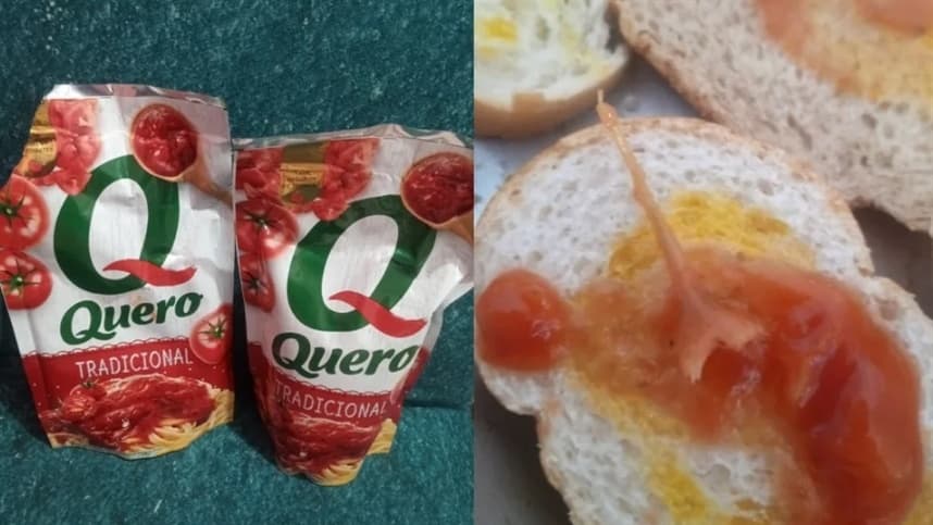 "Corpo estranho" é encontrado em molho de tomate em SP