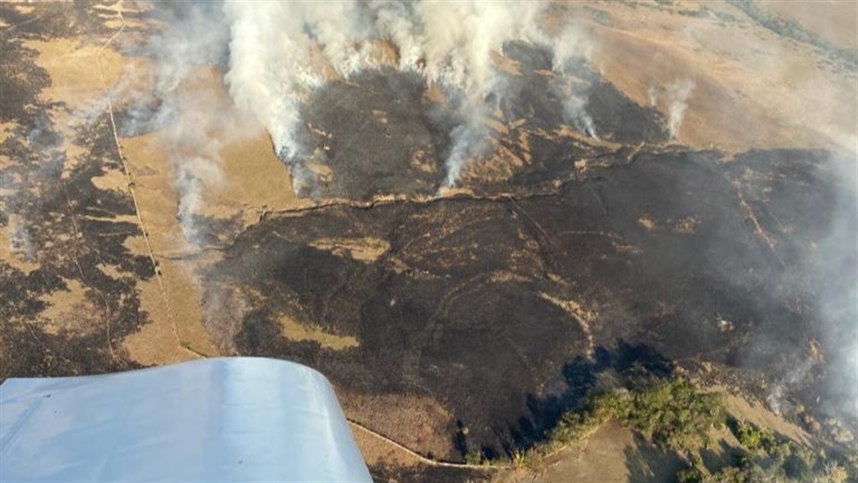 Aviação agrícola realiza nova  operação incêndio