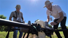 Pulverização com drones