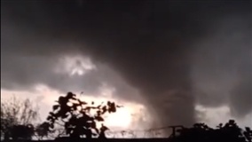 Tornado confirmado em três municípios do Rio Grande do Sul