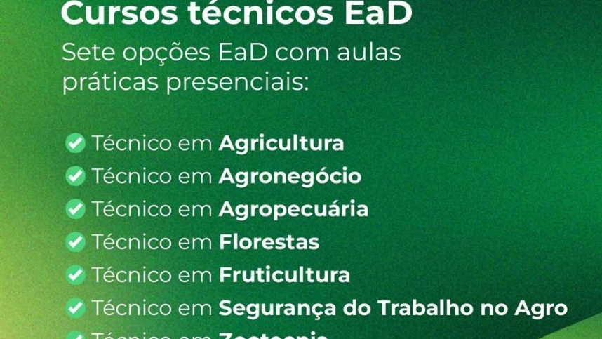 Inscrições abertas para cursos técnicos gratuitos em SC
