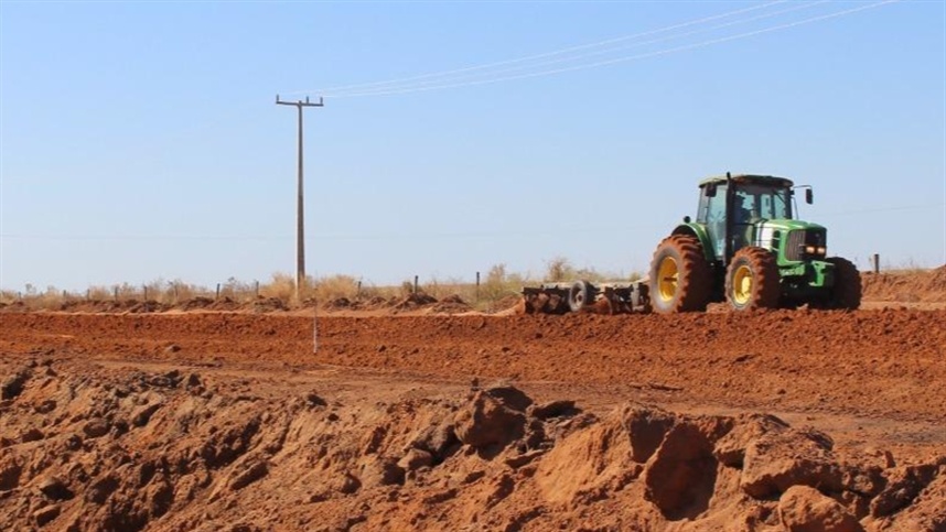 A estrada será utilizada também para o transporte de calcário 
